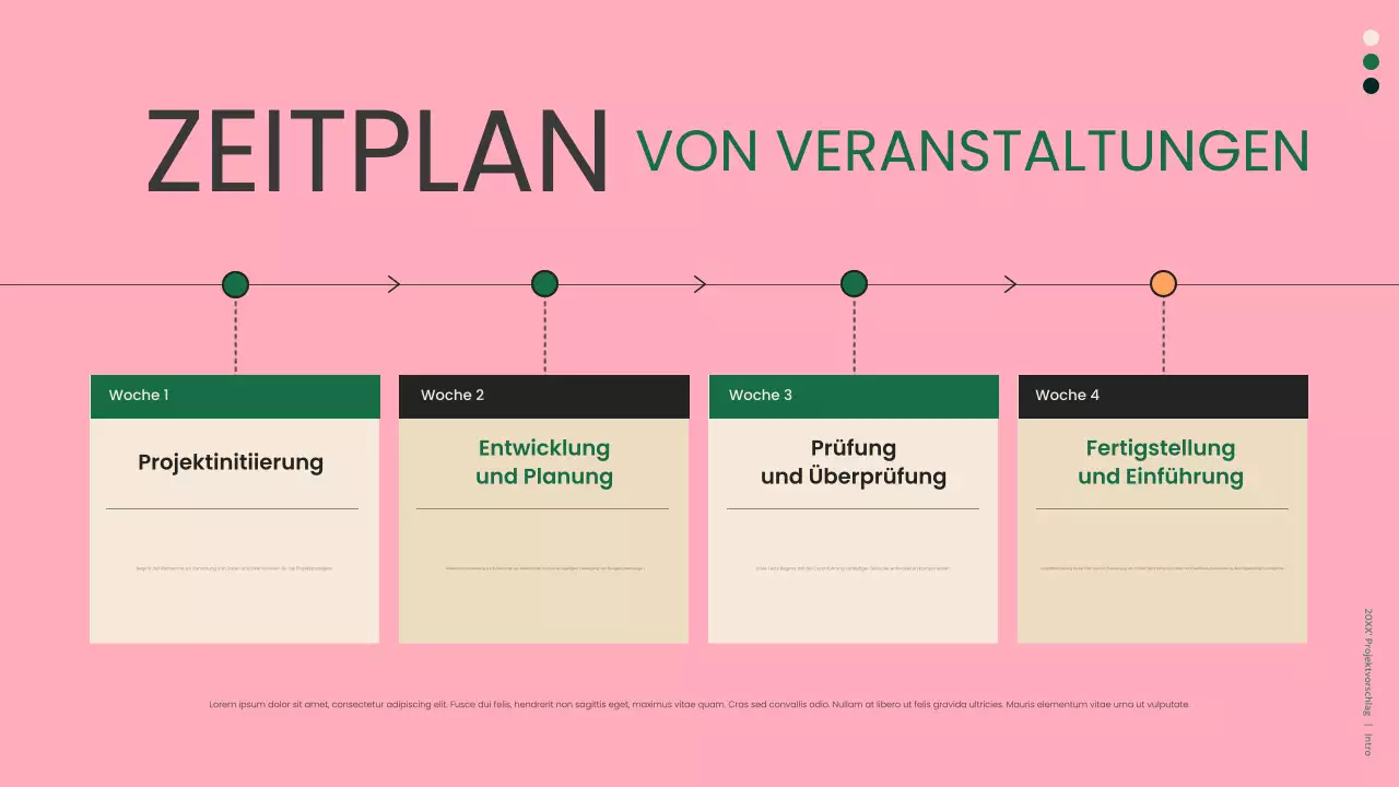 grünes modernes Geschäftsdokument