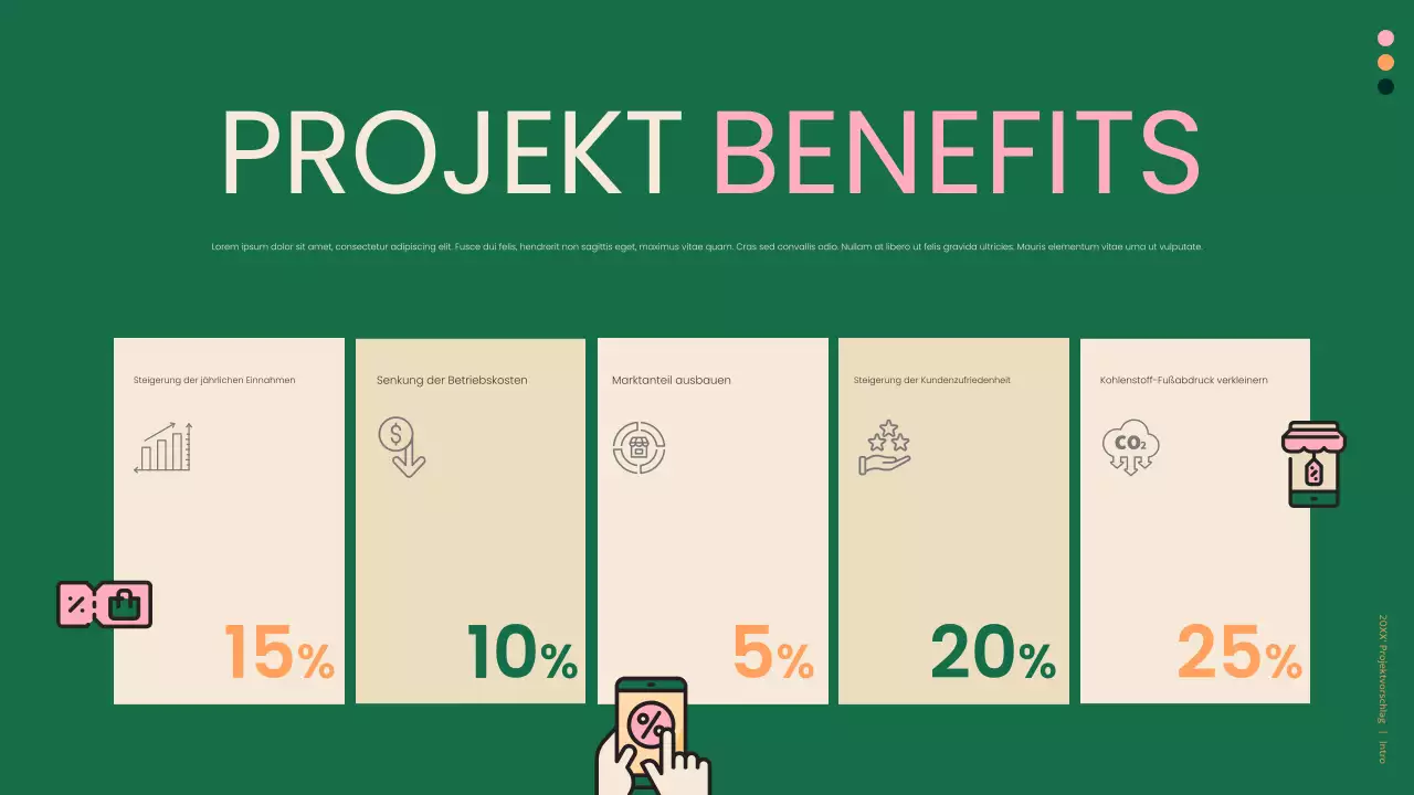 grünes modernes Geschäftsdokument