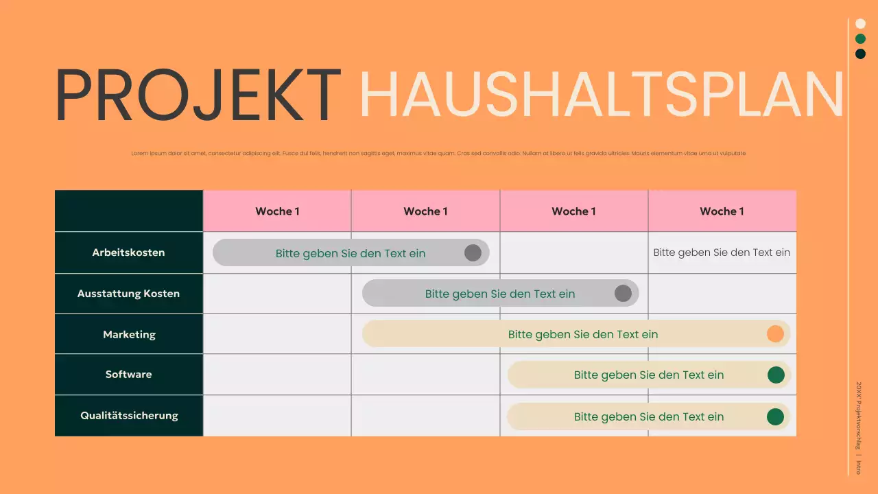 grünes modernes Geschäftsdokument