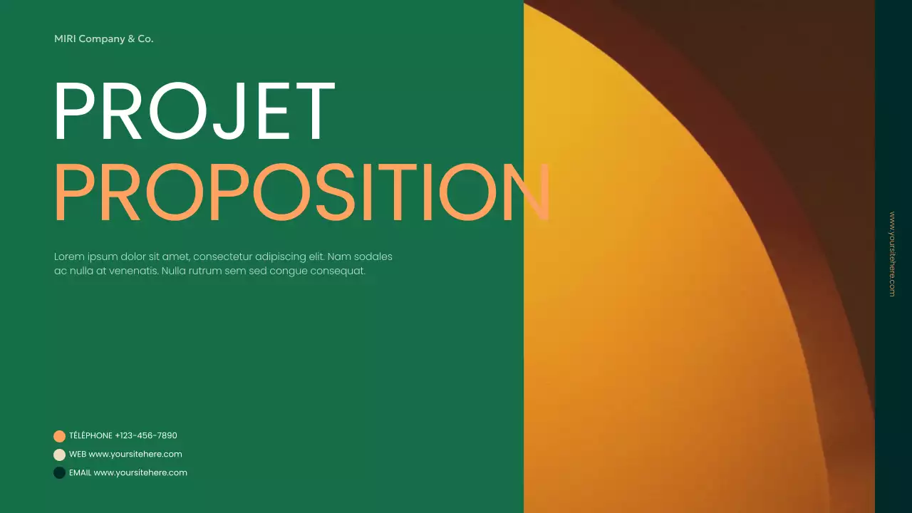 document d'entreprise moderne et écologique