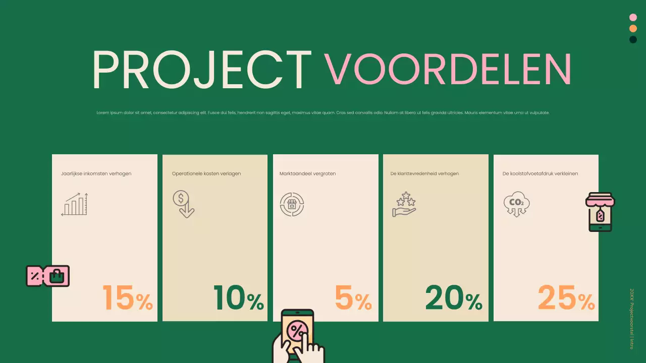 groen modern zakelijk document