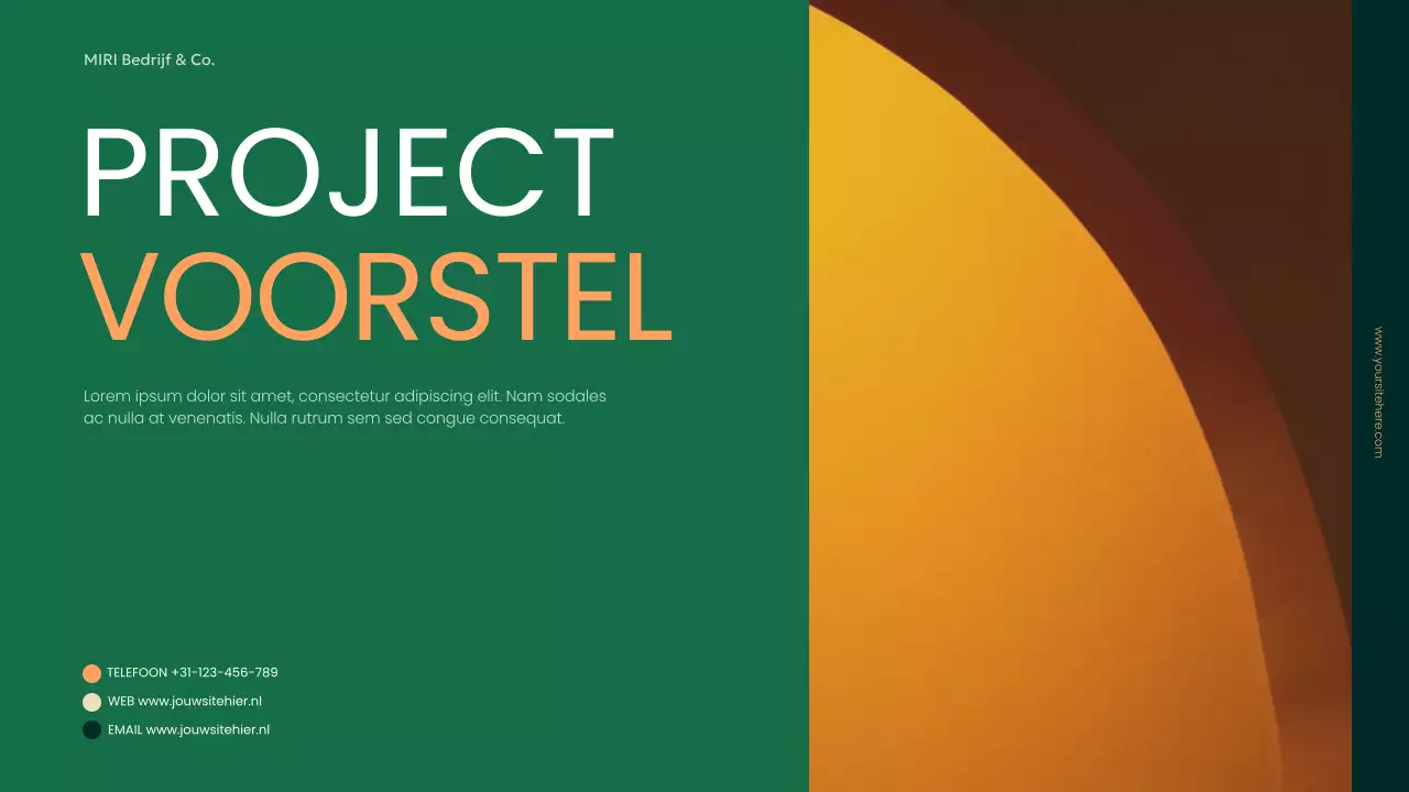 groen modern zakelijk document