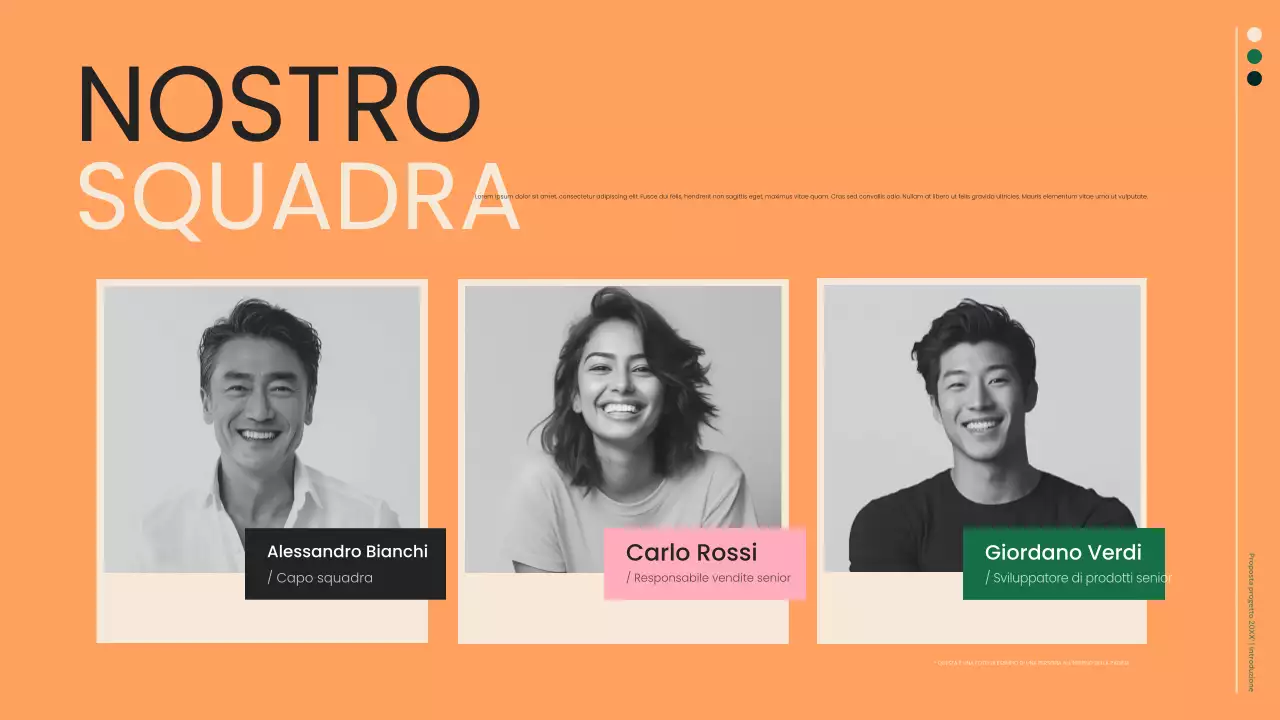 documento aziendale moderno e verde