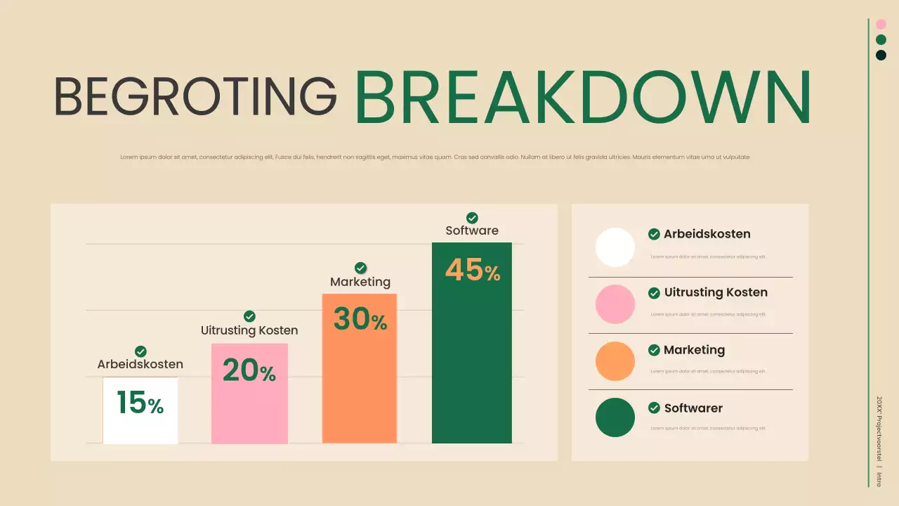 groen modern zakelijk document