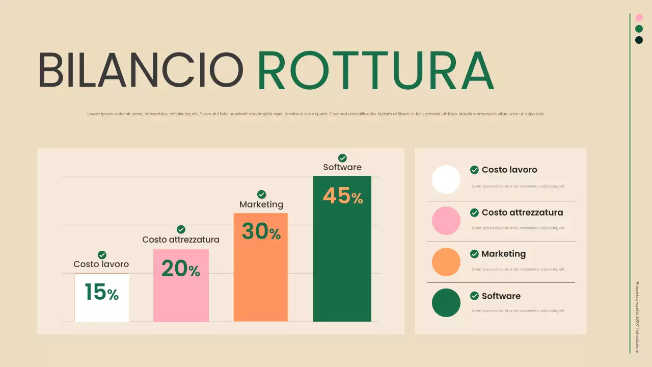 documento aziendale moderno e verde