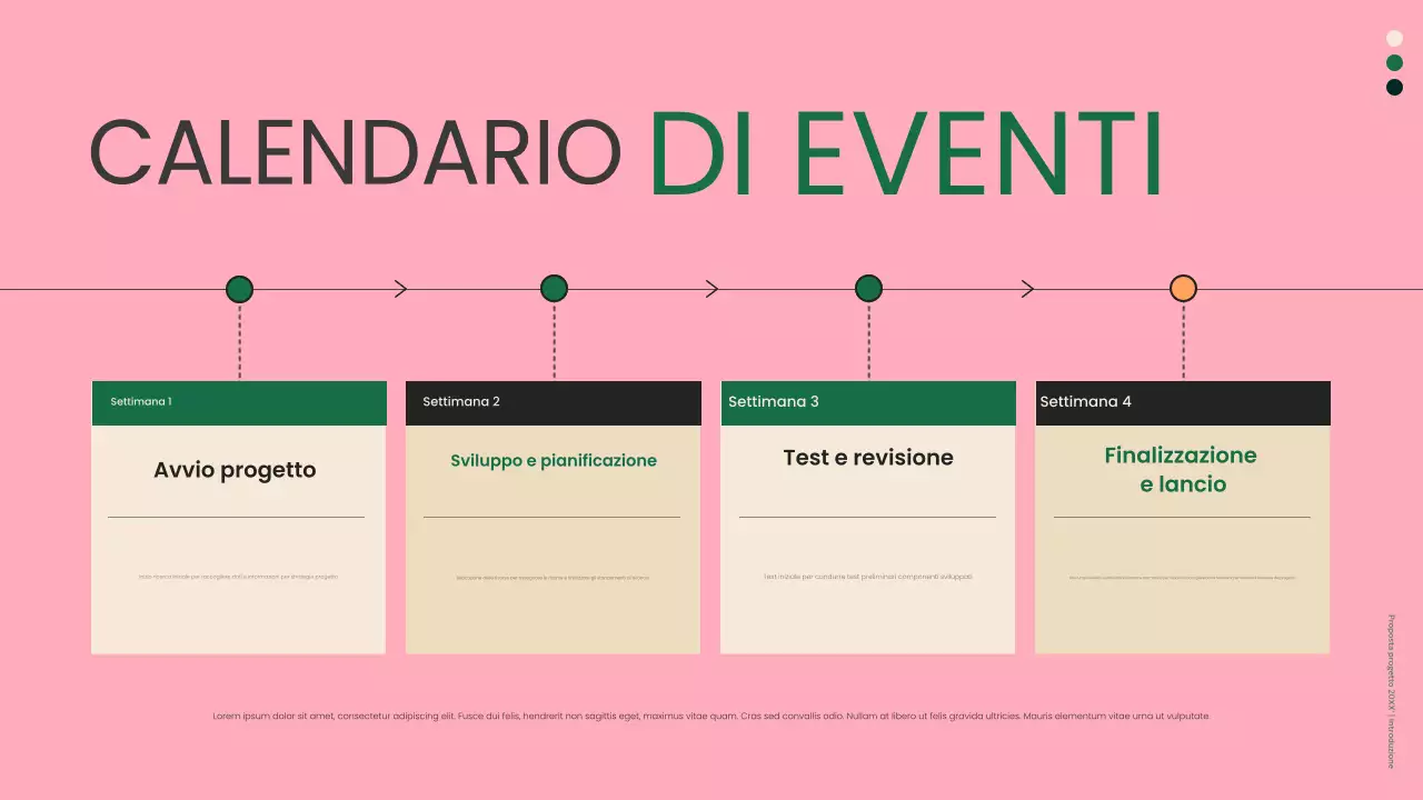 documento aziendale moderno e verde