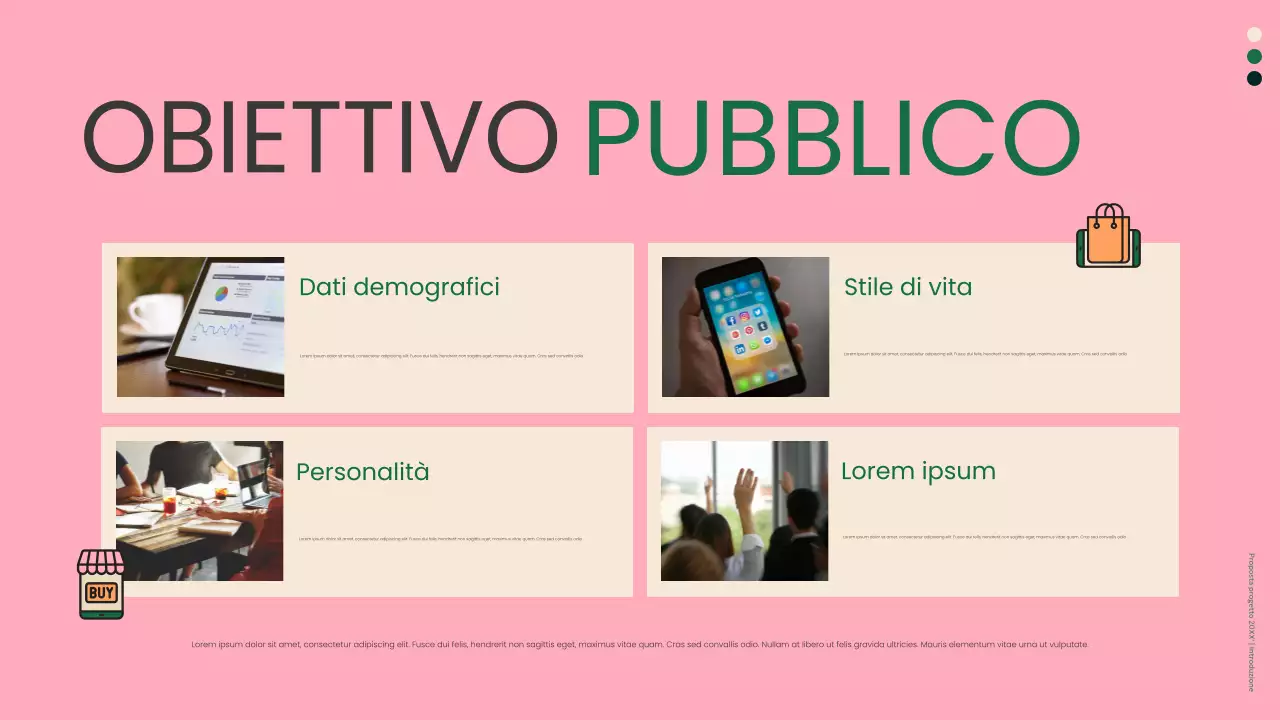 documento aziendale moderno e verde