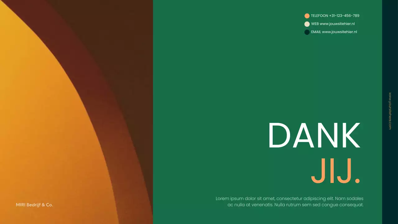 groen modern zakelijk document