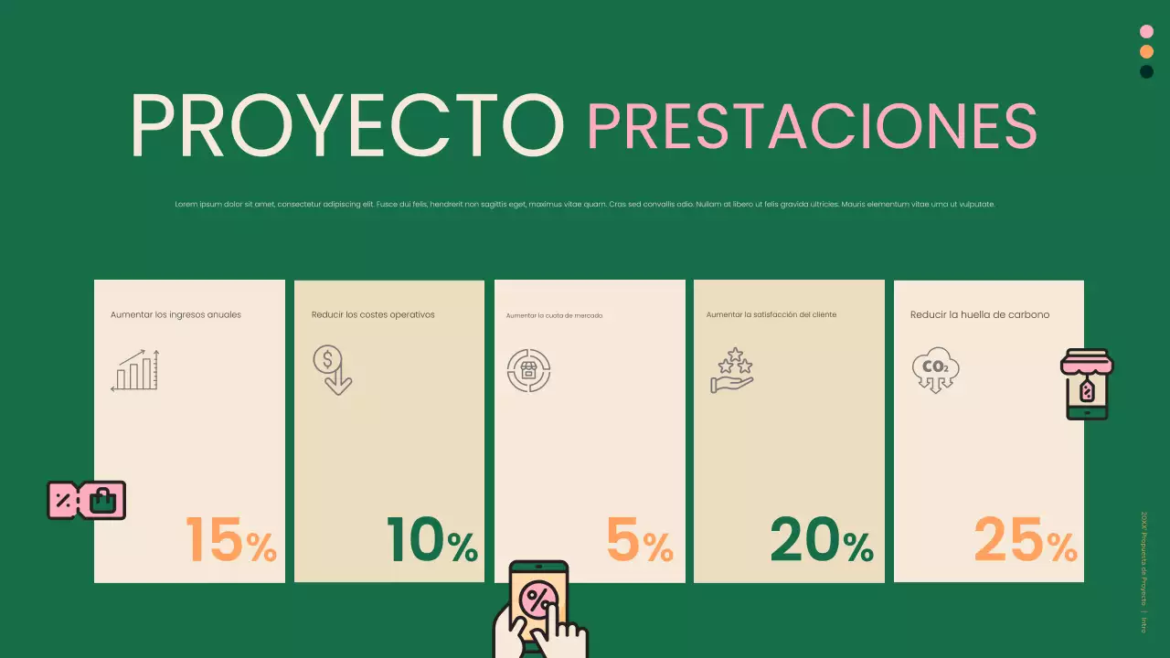 documento de empresa moderno y ecológico