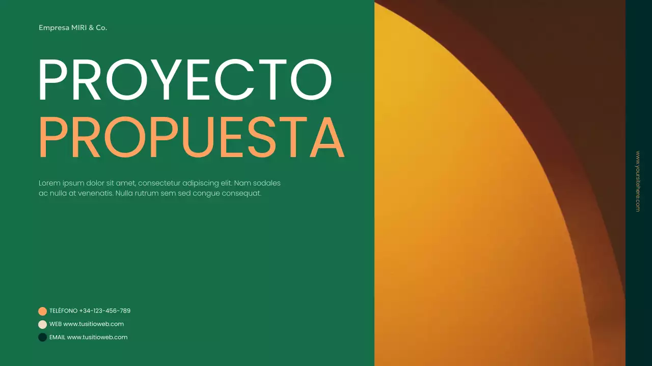 documento de empresa moderno y ecológico