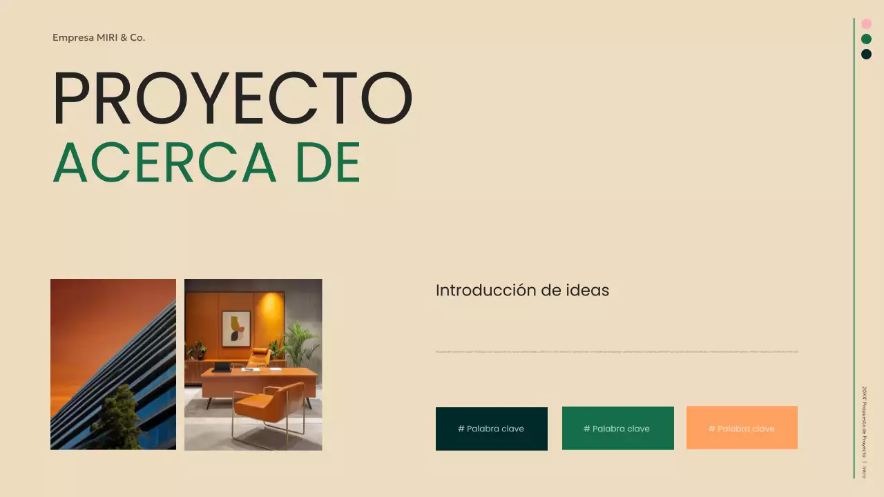 documento de empresa moderno y ecológico