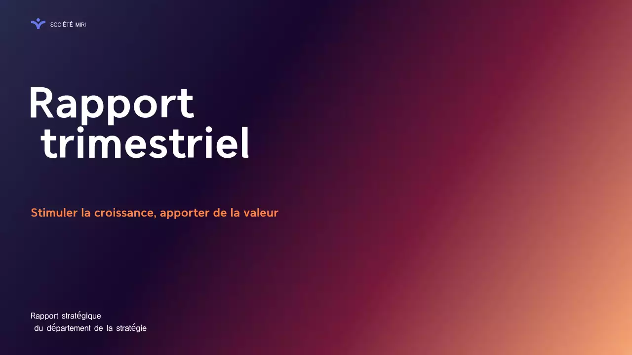 rapport d'activité moderne violet