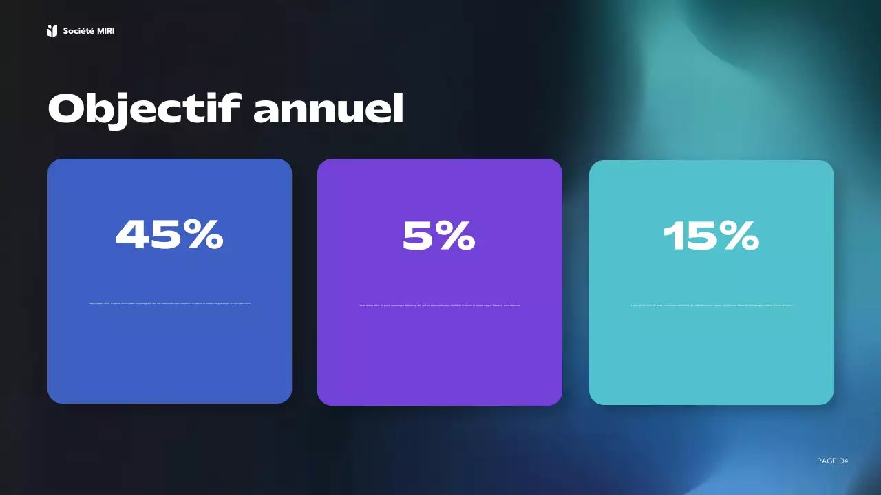 blue modern business report