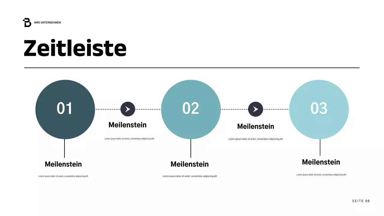 blue modern business report