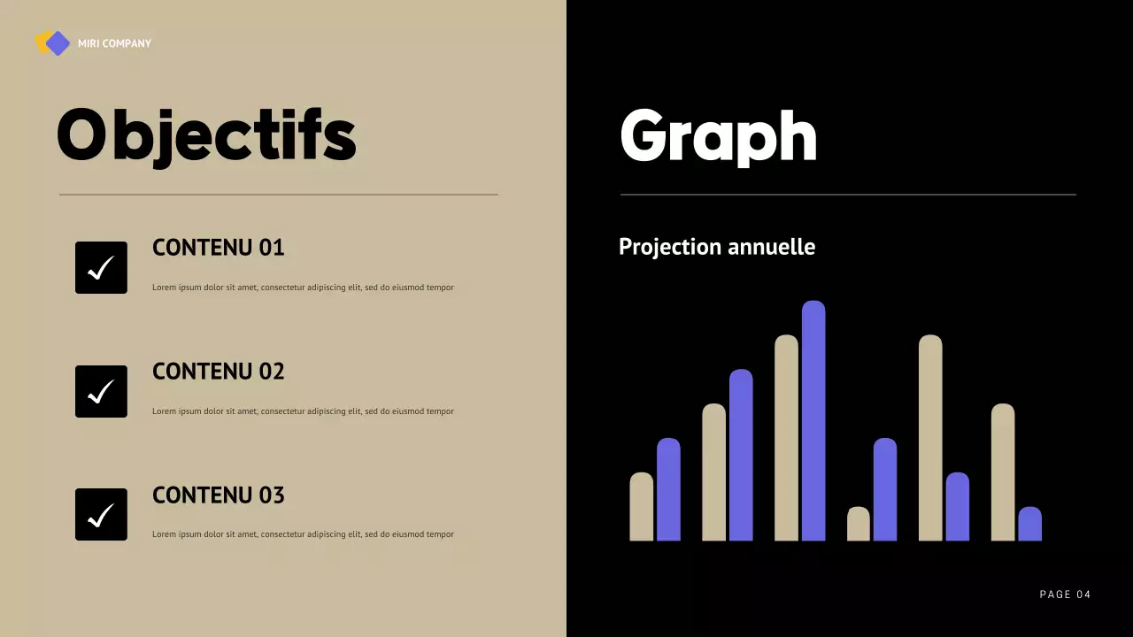 rapport d'activité moderne noir