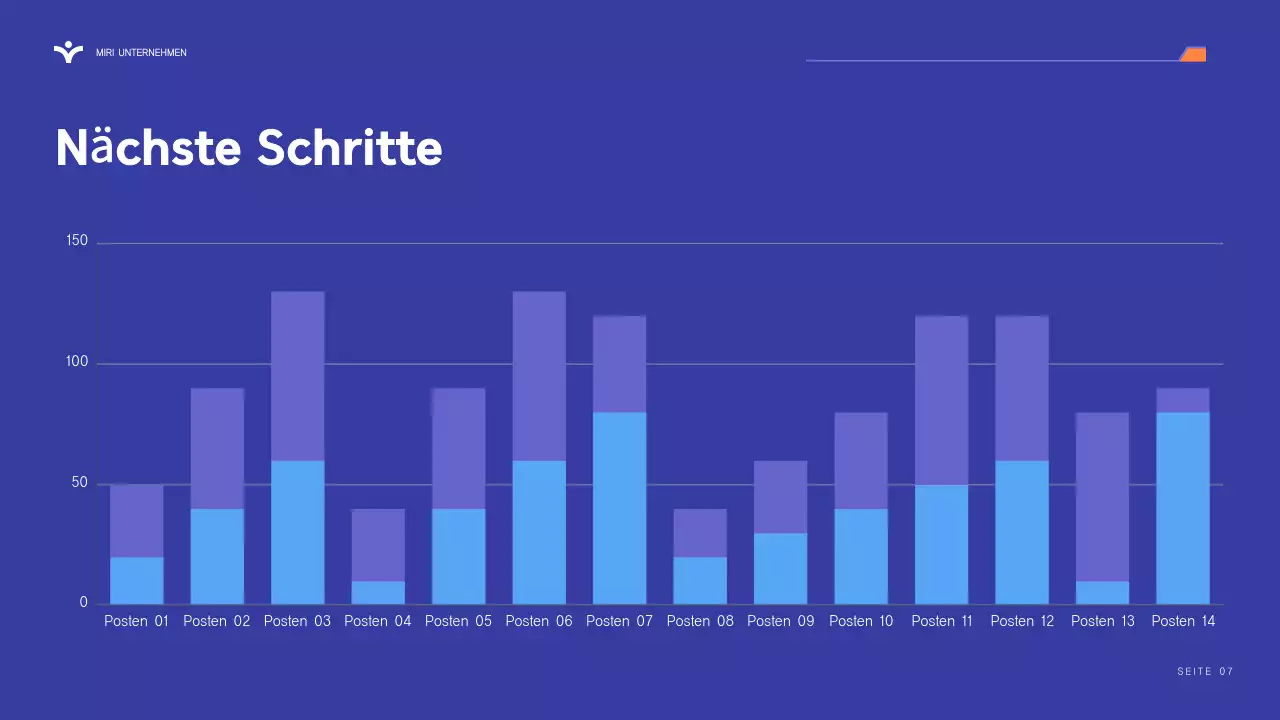 lila moderner Geschäftsbericht