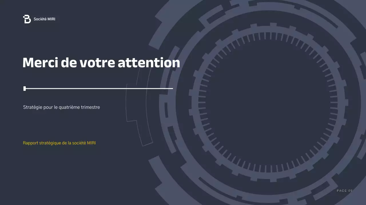 blue modern business report