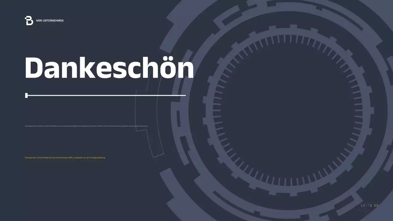 blue modern business report