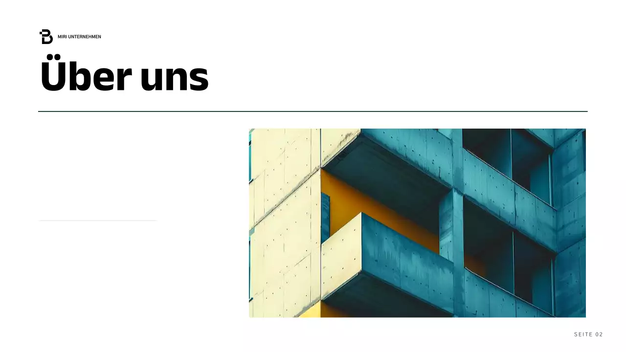 blue modern business report