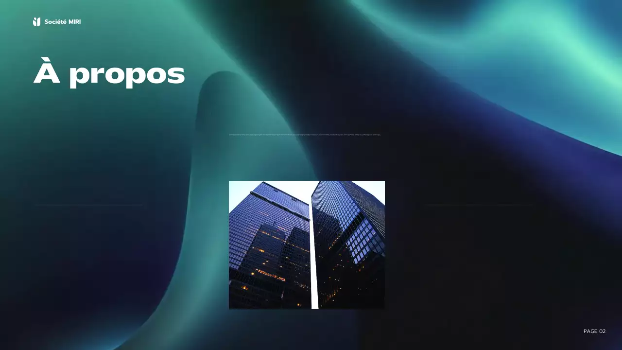 blue modern business report