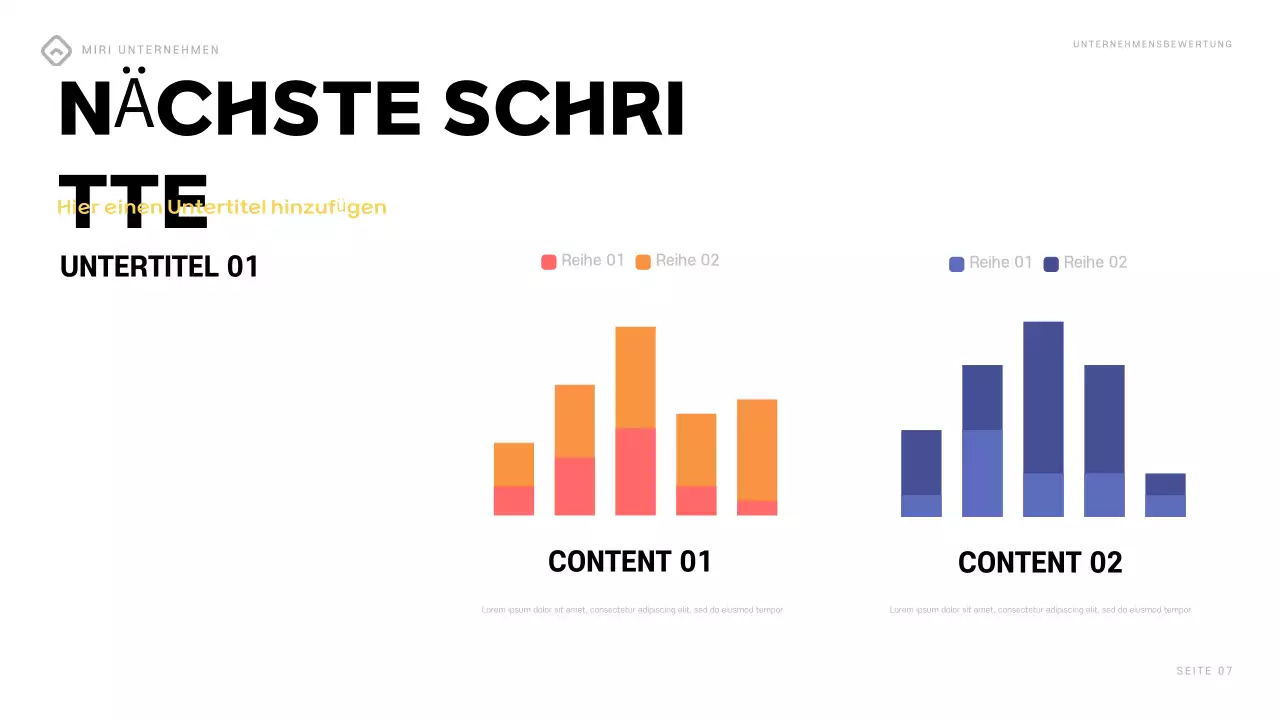 bunter moderner Geschäftsbericht