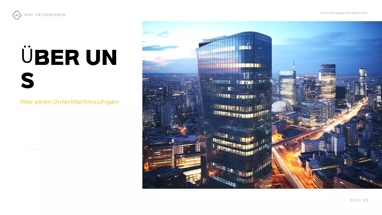 bunter moderner Geschäftsbericht