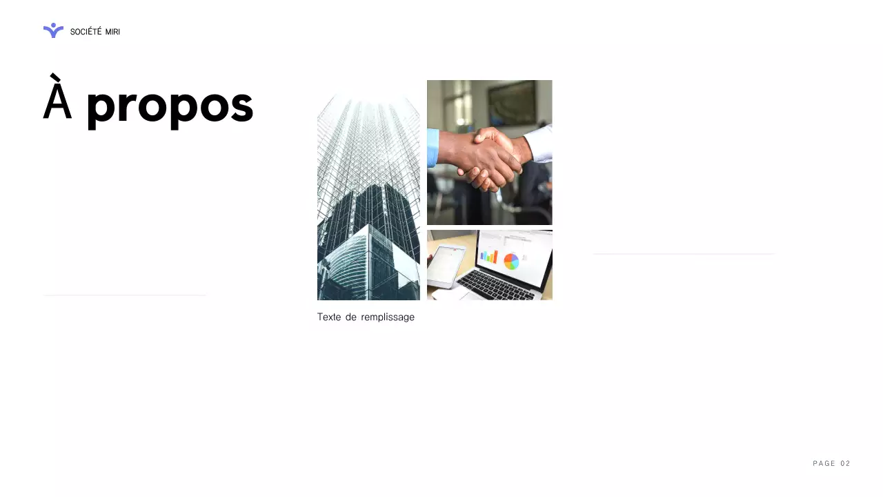 rapport d'activité moderne violet