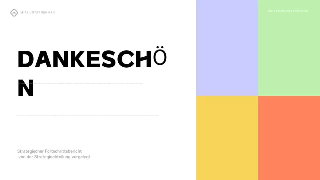 bunter moderner Geschäftsbericht