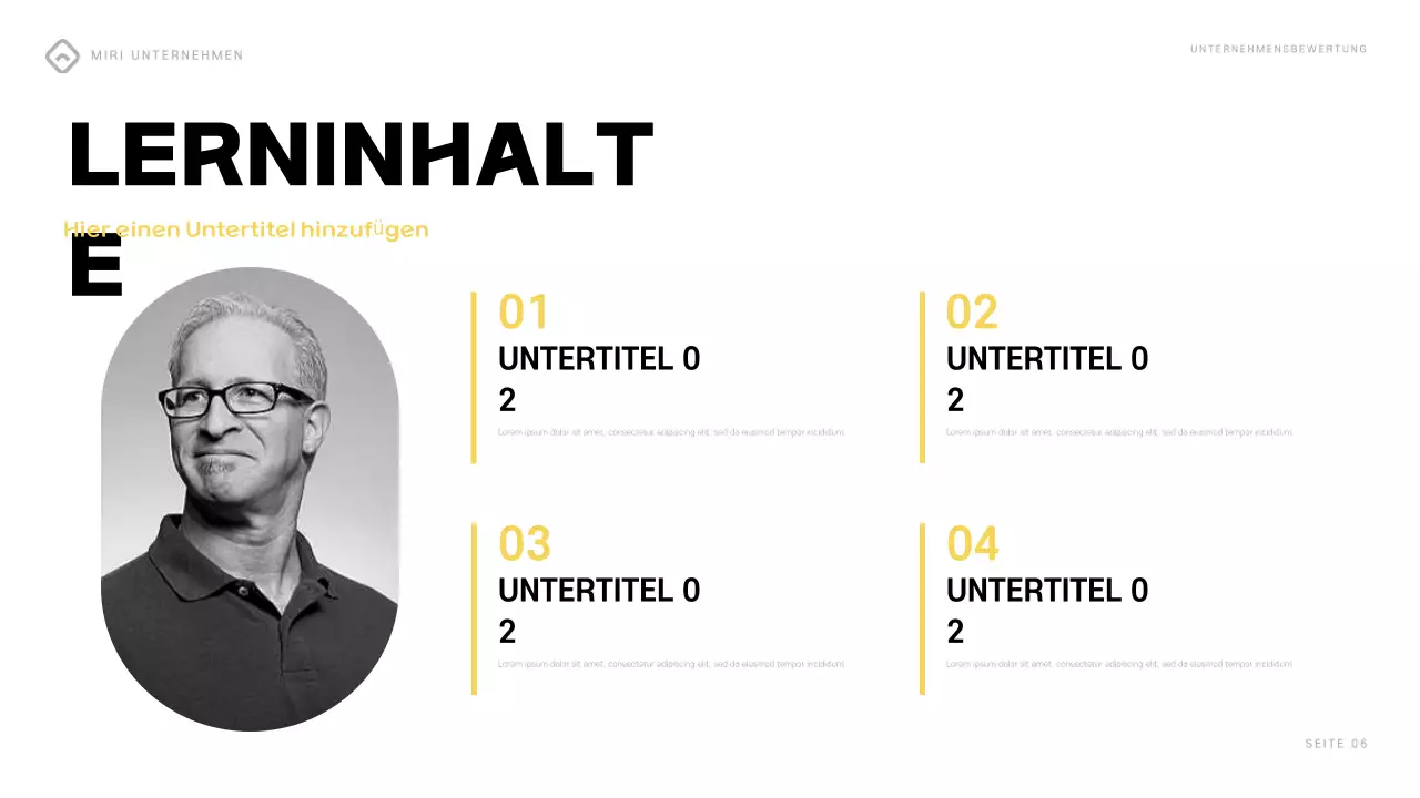 bunter moderner Geschäftsbericht