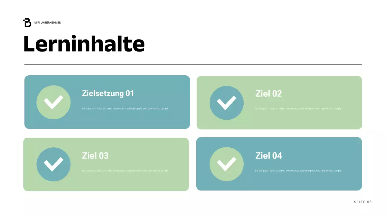 blue modern business report