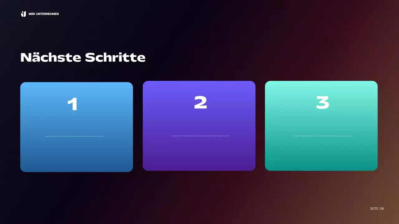 blue modern business report