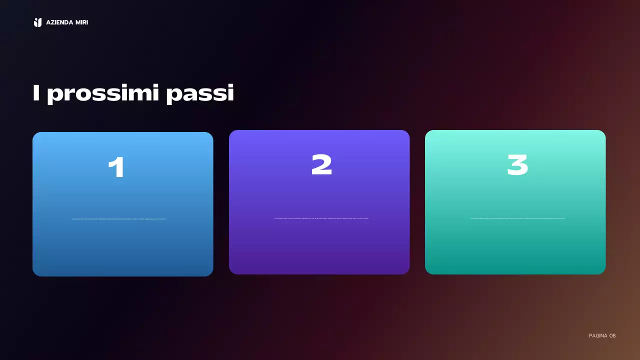 relazione aziendale moderna blu