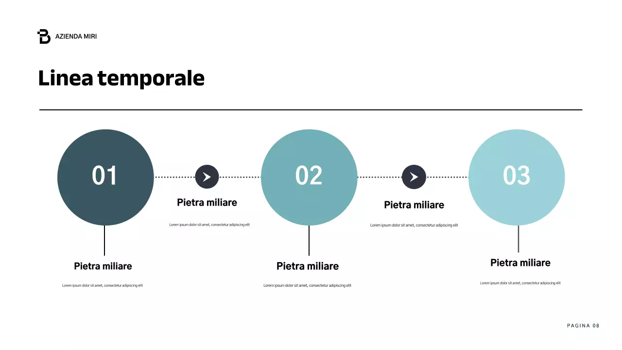 relazione aziendale moderna blu