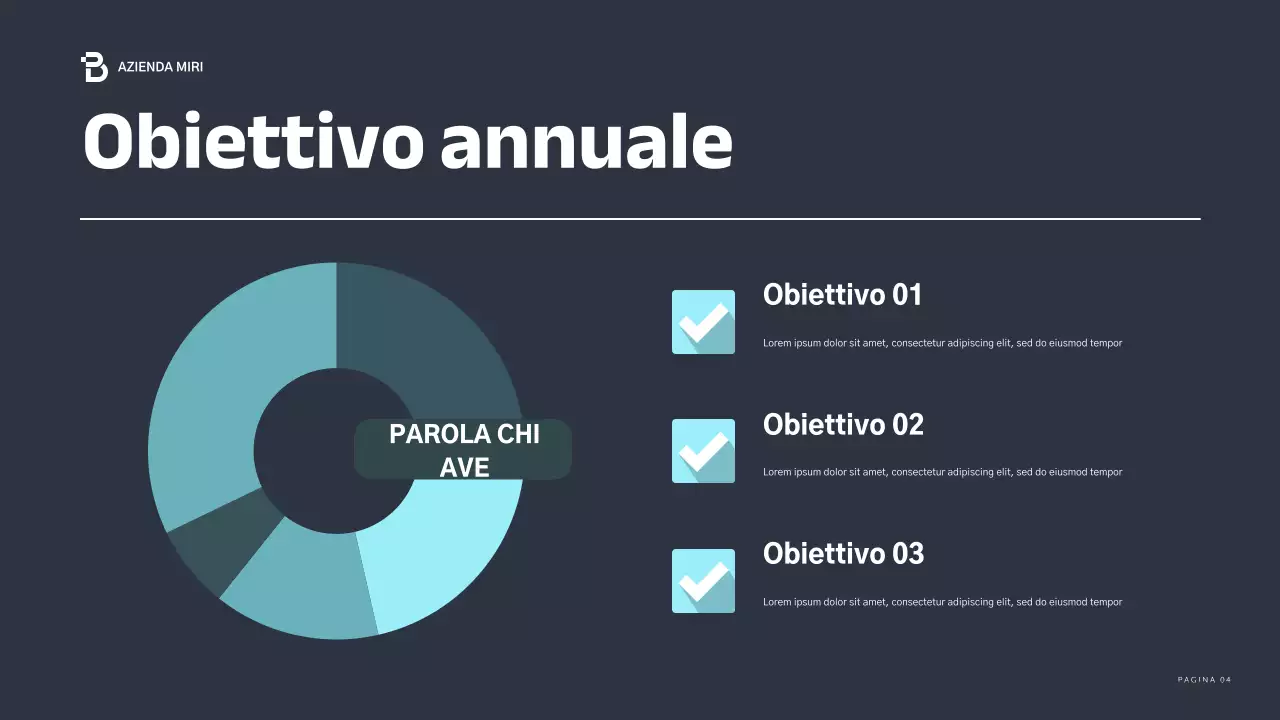 relazione aziendale moderna blu