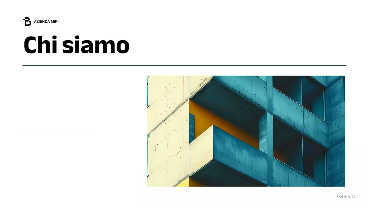 relazione aziendale moderna blu