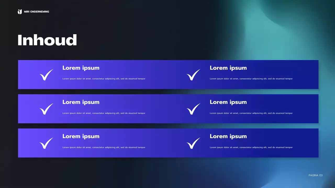 blauw modern zakelijk verslag