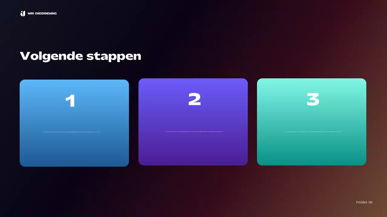 blauw modern zakelijk verslag