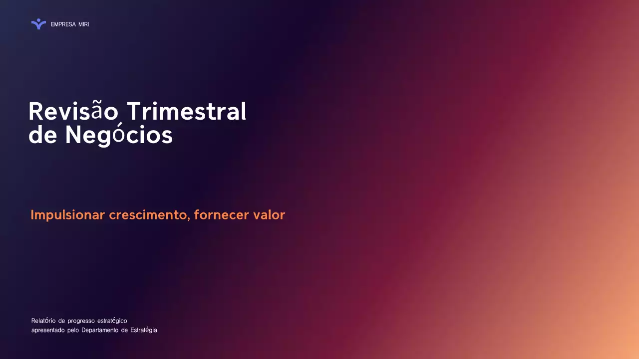 relatório de negócios moderno purple