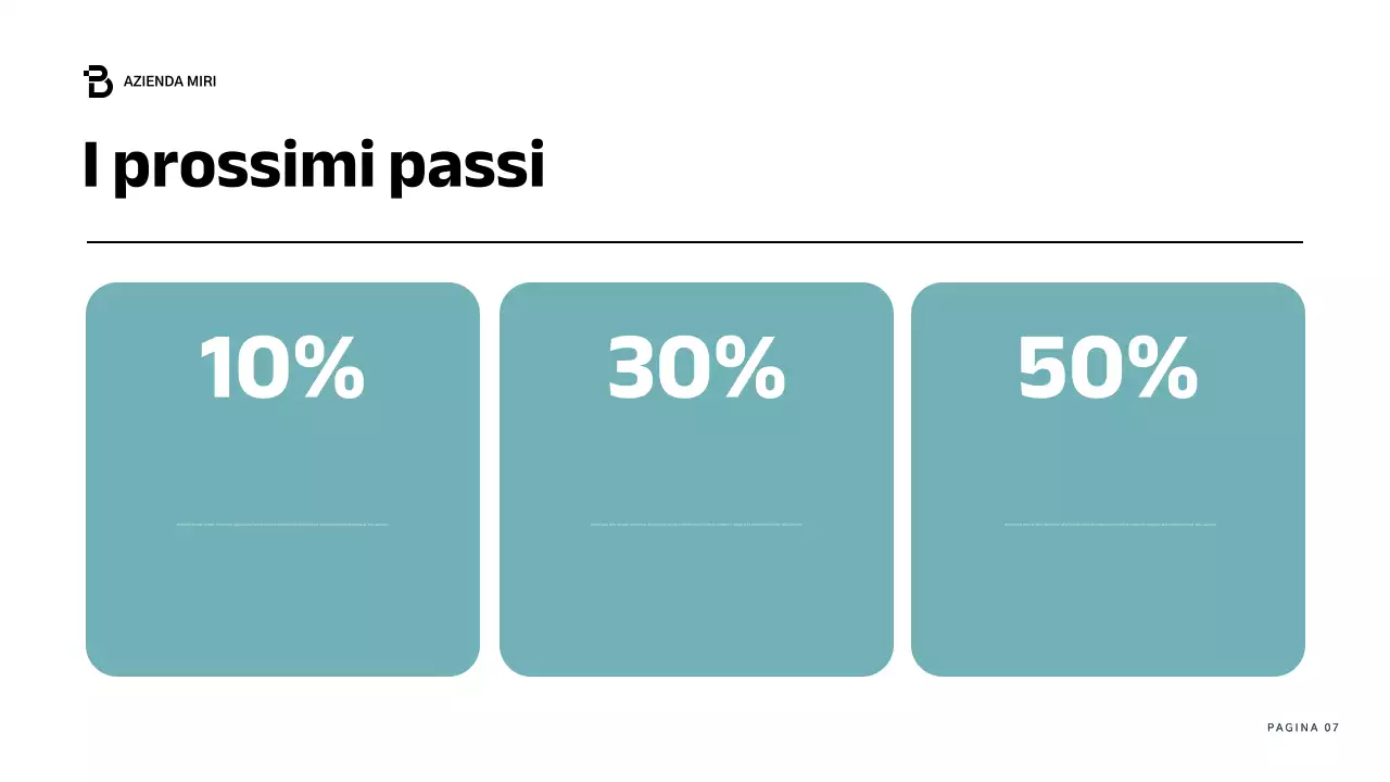 relazione aziendale moderna blu