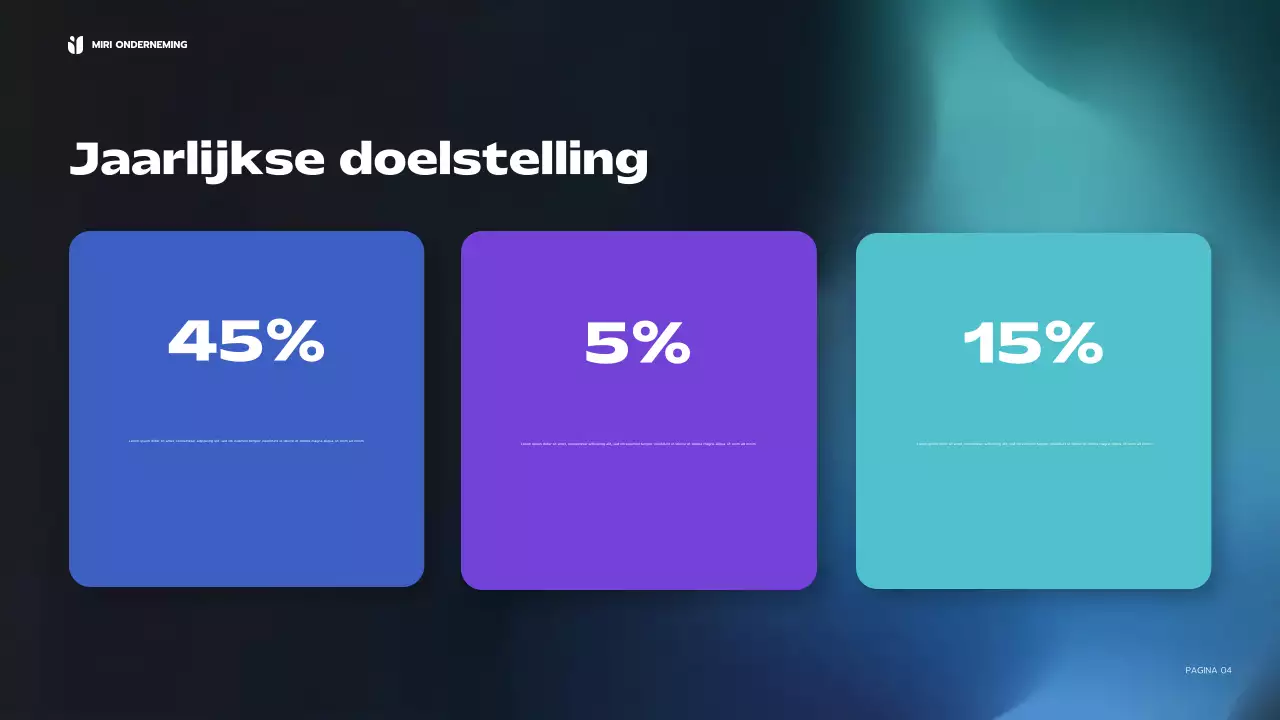 blauw modern zakelijk verslag