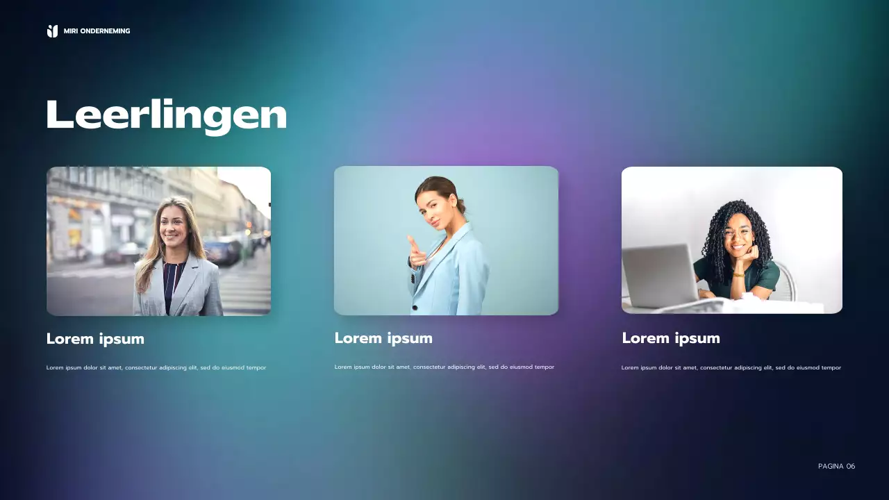 blauw modern zakelijk verslag