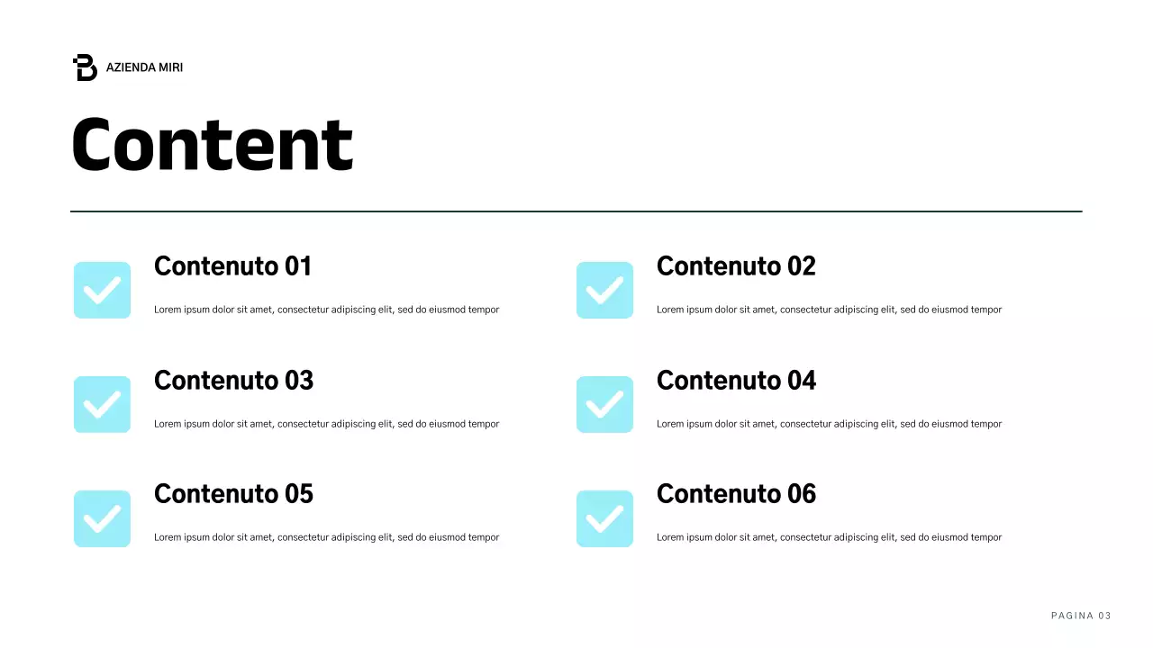 relazione aziendale moderna blu