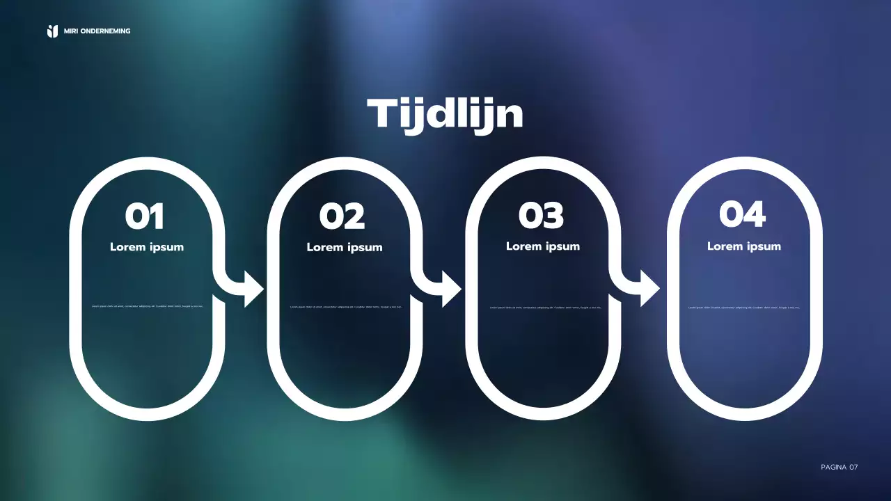 blauw modern zakelijk verslag