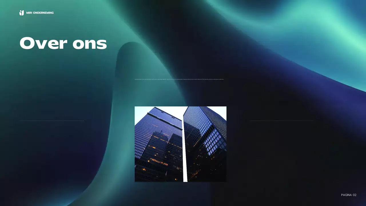 blauw modern zakelijk verslag