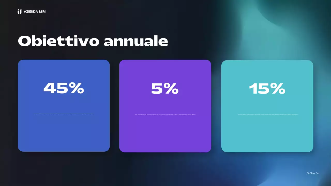 relazione aziendale moderna blu