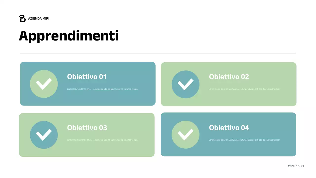 relazione aziendale moderna blu