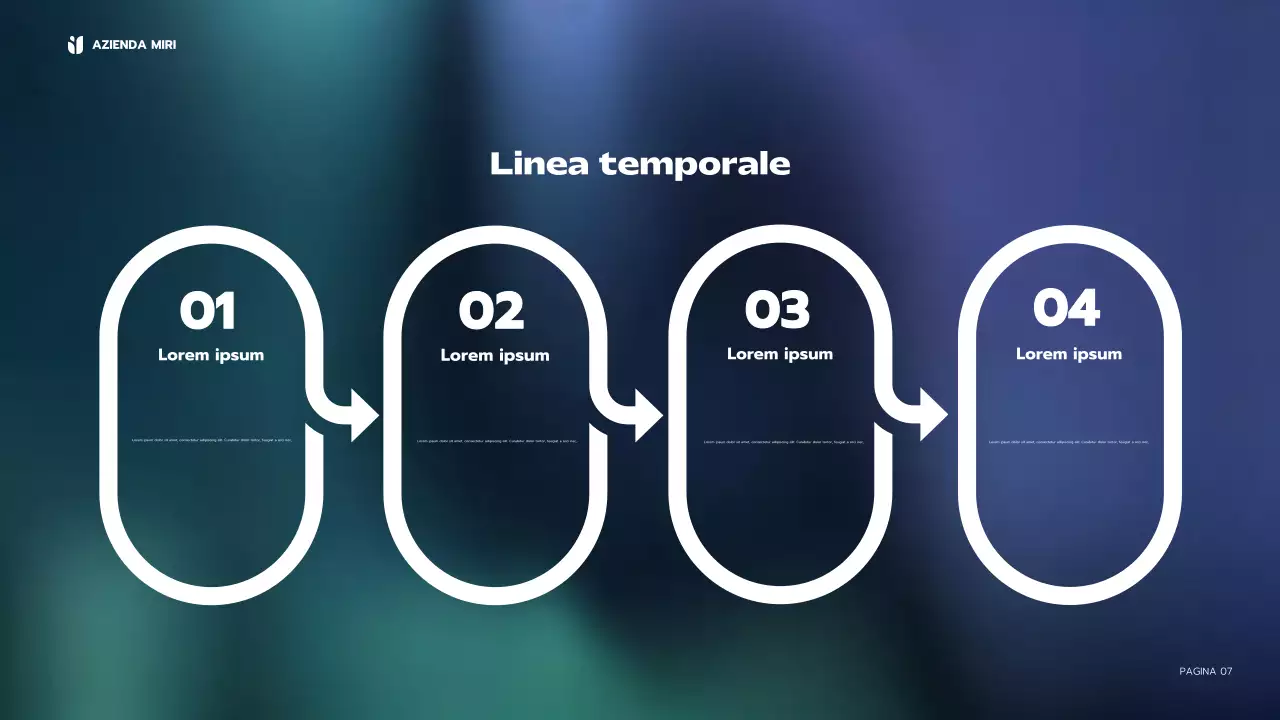 relazione aziendale moderna blu