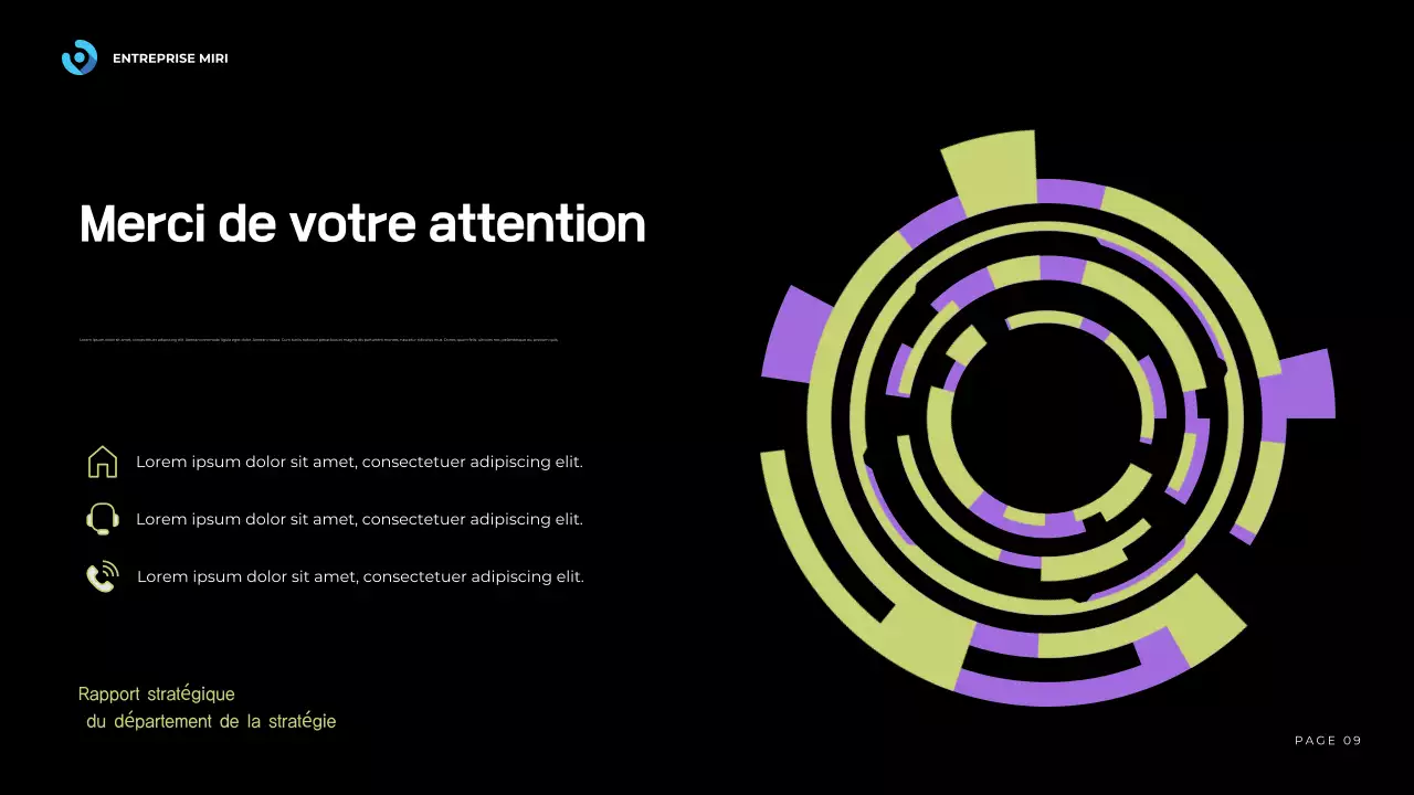 blue modern business report