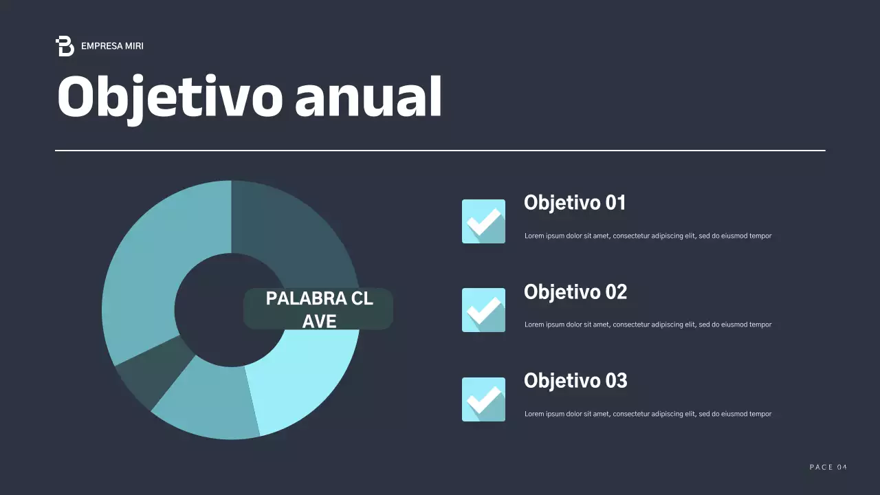 blue modern business report