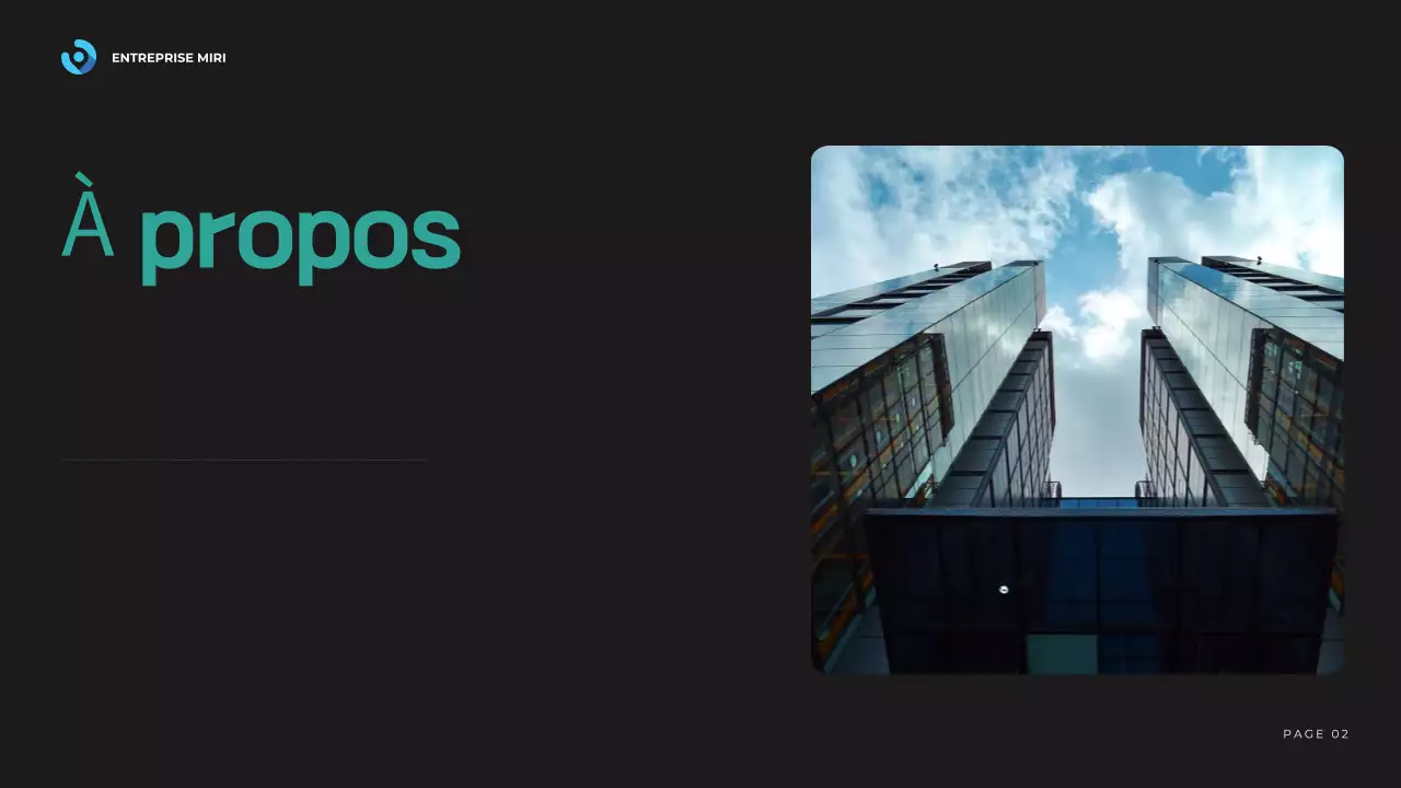 blue modern business report